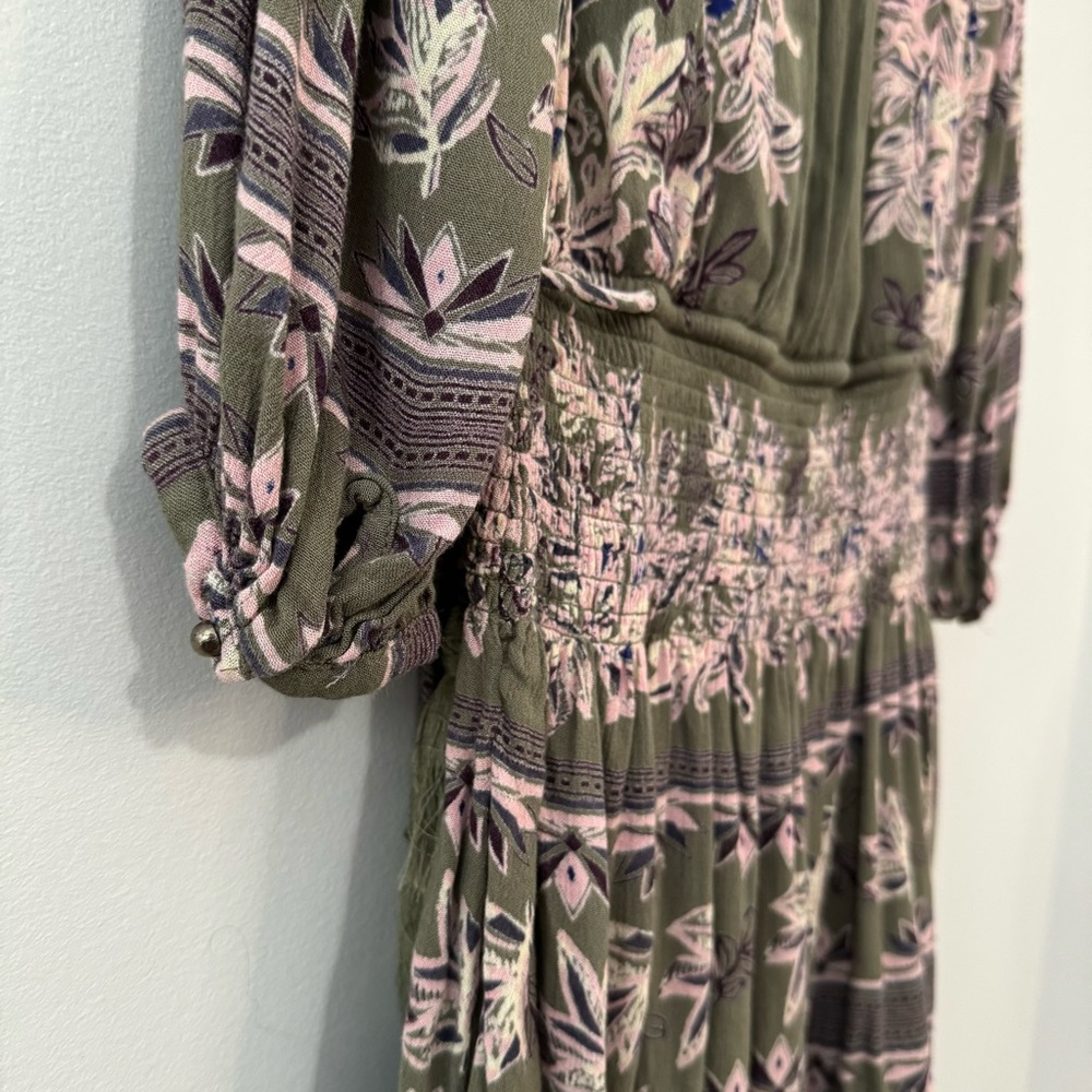 Free People Moonlight Drive Dress Floral Boho Small - Picture 12 of 16